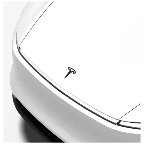 Tesla Model Y (Juniper) Spigen első embléma logó fedél fekete-8800337242874 2 kép