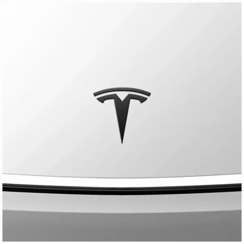 Tesla Model Y (Juniper) Spigen első embléma logó fedél fekete-8800337242874 3 kép