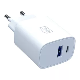 3mk - Fali töltő GaN - USB, Type-C 30W, PD 3.0, QC4 - Fehér-5903108750820 2 kép