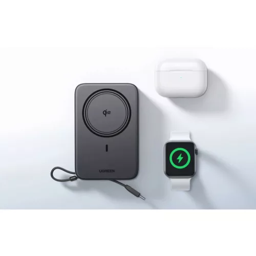 Ugreen PB567 20000 mAh mágneses powerbank, USB + USB-C, Qi2 15 W-6941876266180 2 kép