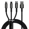 Baseus Tungsten USB - Lightning/ Micro USB/ USB Type-C kábel 3.5A 1.5-6953156204973 1 kép