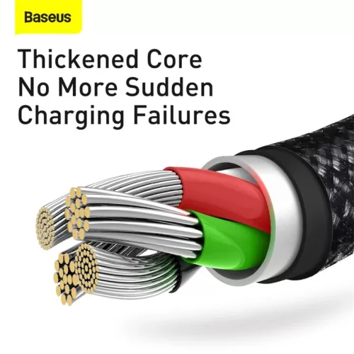 Baseus Tungsten USB - Lightning/ Micro USB/ USB Type-C kábel 3.5A 1.5-6953156204973 6 kép