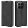 Xiaomi 17T retro mintás mágneszáras PU bőr telefontok (fekete) tok- 1 kép