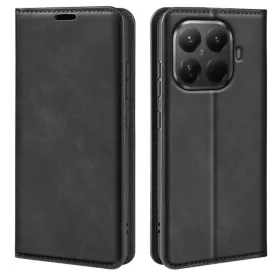 Xiaomi 17T retro mintás mágneszáras PU bőr telefontok (fekete) tok- 1 kép
