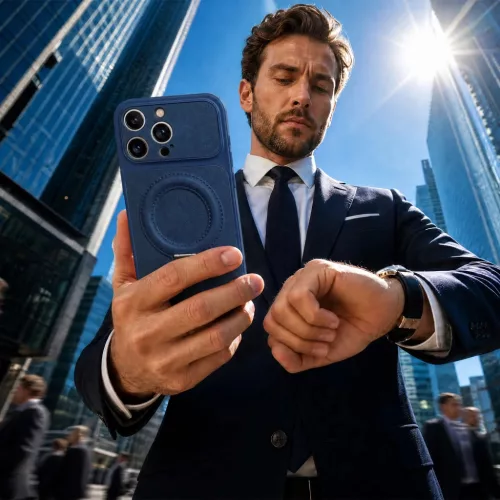 iPhone 17 Pro Max Luxgrip Mag sötétkék tok-5907674559573 5 kép