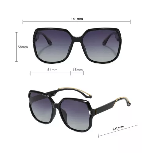 Techsuit - Polarizált Napszemüveg (5228) - Nőknek, UV400, Túlmére-5949419371484 7 kép