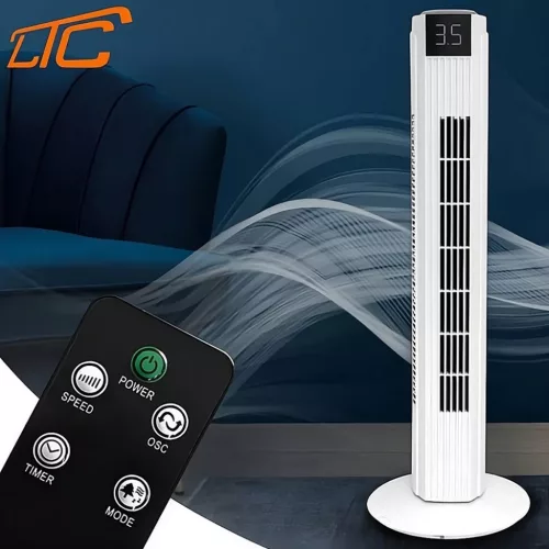 LTC toronyventilátor 82 cm 50 W fehér + távirányító-5902270787825 3 kép
