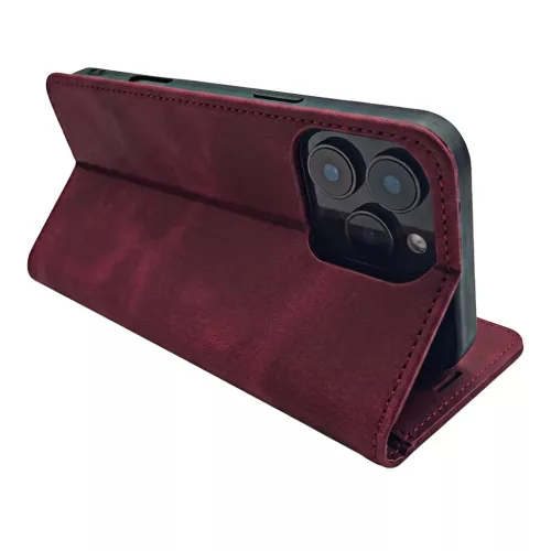 Honor 600 Lite Smart Suede tok bordó-5907674562290 4 kép