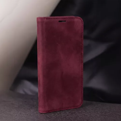Samsung Galaxy S25 Ultra Okos Velúr bordó tok-5907674562597 9 kép