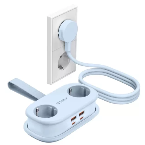 Orico AP3 65W GaN 6in1 hálózati elosztó 2x AC + 2x USB-A + 2x USB-C-6942227174574 2 kép