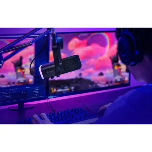 Fifine AM8T gamer mikrofon gémkarral (fekete)-5410464334309 7 kép