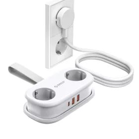 Orico APP 15.5W 5in1 Hálózati elosztó 2x AC + 2x USB-A + 1x USB-C --6942227174529 1 kép