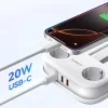 Orico APP 15.5W 5in1 Hálózati elosztó 2x AC + 2x USB-A + 1x USB-C --6942227174529 2 kép