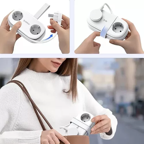 Orico APP 15.5W 5in1 Hálózati elosztó 2x AC + 2x USB-A + 1x USB-C --6942227174529 6 kép