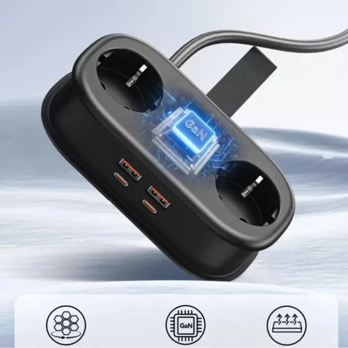 Orico AP3 65W GaN 6 az 1-ben Hálózati elosztó 2x AC + 2x USB-A + 2x-6942227174550 4 kép