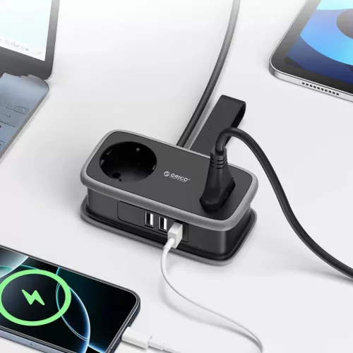 Orico AP3 65W GaN 6in1 hálózati elosztó 2x AC + 2x USB-A + 2x USB-C-6942227174598 7 kép