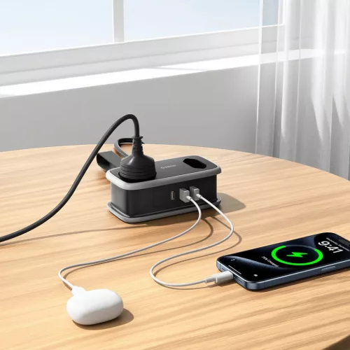 Orico AP3 65W GaN 6in1 hálózati elosztó 2x AC + 2x USB-A + 2x USB-C-6942227174598 10 kép