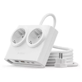 Orico PDC25 25W 6 az 1-ben Hálózati Elosztó 2x AC + 2x USB-A + 2x U-6942227174628 1 kép