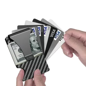 Tech-Protect Thorn RFID kártyatartó karbonfekete-5906302323869 2 kép