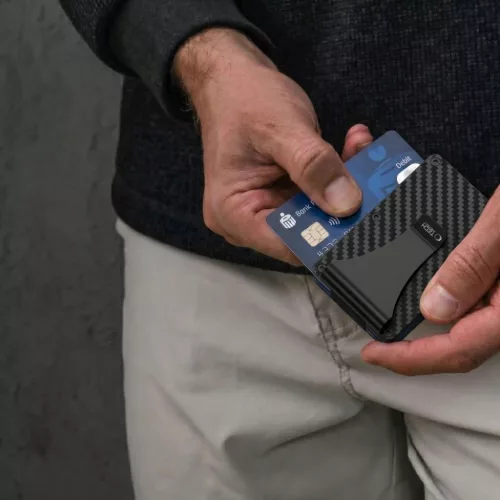 Tech-Protect Thorn RFID kártyatartó karbonfekete-5906302323869 7 kép