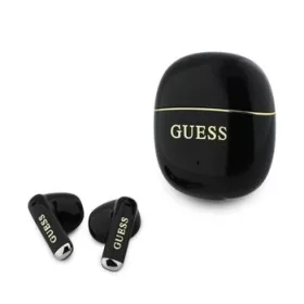   Guess Gold Line Glossy Classic Logo TWS Vezeték nélküli Fülhallgató Fekete