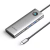 Orico PW11 9in1 USB-C Dokkoló Állomás 2x USB-A 3.0 1x USB-C 3.0 1x USB-C PD 100 1x HDMI 4K 60Hz 1x microSD/SD 1x RJ45 2.5G Ethernet 1x Audio 3.5 mm - Szürke