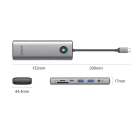 Orico PW11 9in1 USB-C Dokkoló Állomás 2x USB-A 3.0 1x USB-C 3.0 1x -6941788815667 2 kép