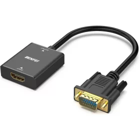 BENFEI HDMI–VGA egyirányú adapter 3,5 mm-es audio jack csatlakozó-6971785941212 1 kép