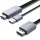 BENFEI HDMI–DisplayPort kábel 4K 60Hz / 2K 144Hz / 1080p 165Hz, egyirányú, 1,8 m, szürke