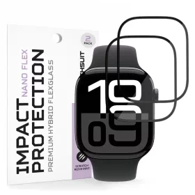 Apple Watch 10 46mm / 11 46mm Fekete üvegfólia Techsuit - Nano Flex -5949419359956 1 kép