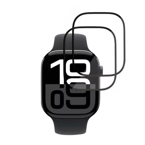 Apple Watch 10 46mm / 11 46mm Fekete üvegfólia Techsuit - Nano Flex -5949419359956 2 kép