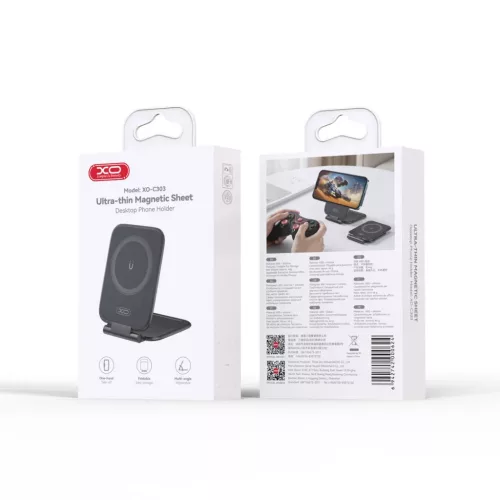 XO C303 MagSafe asztali telefontartó állvány fekete-6942742000624 5 kép
