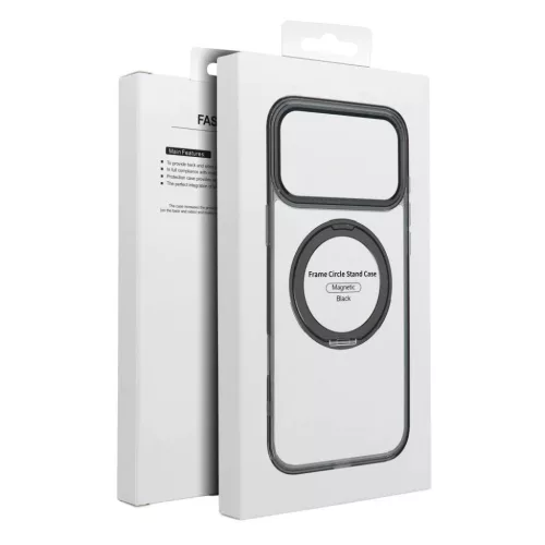 Samsung Galaxy A56 5G Frame Circle Stand MagSafe-kompatibilis fekete t-5903396468575 8 kép