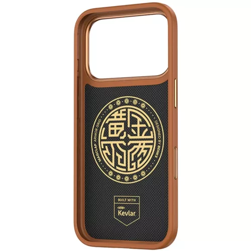  iPhone 17 Pro narancs Benks Magnetic Armor Pro Armor Grid Kevlar tok -6948005921064 3 kép
