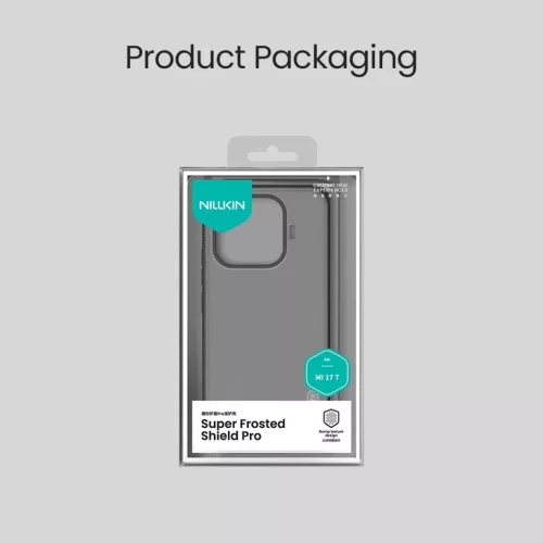 Xiaomi 17T Nillkin Super Frosted PRO áttetsző fekete tok-6902048313187 7 kép