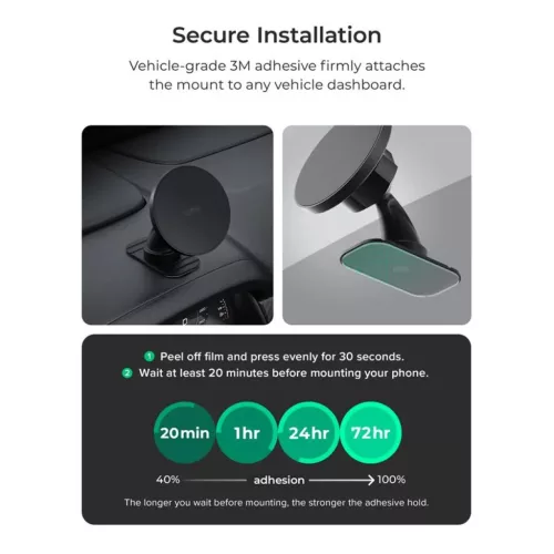 iOttie iTap 3 MagSafe süllyesztett autós tartó mágneses gyűrű ad-857199008191 4 kép