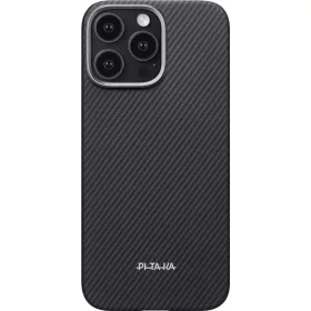  iPhone 16 Pro fekete/szürke Pitaka Ultra-Slim Case (PitaTap) tok-8594184316795 2 kép