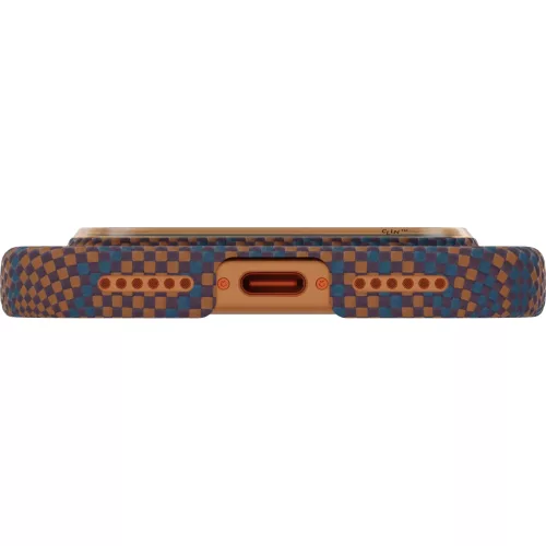 iPhone 17 Pro Max Pitaka Edge Case Breath of Veins Burning Orange tok-8594184318423 6 kép