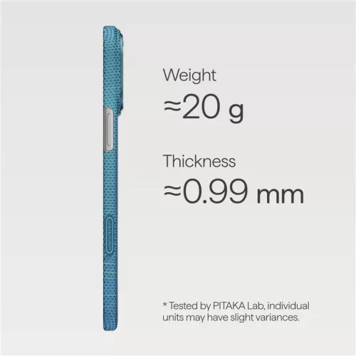iPhone 17 Pro Max Lucid Blue Pitaka Ultra-Slim tok-8594184316665 8 kép