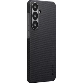 Samsung Galaxy S25 fekete/szürke twill Pitaka Ultra-Slim Case tok-8594184315484 1 kép