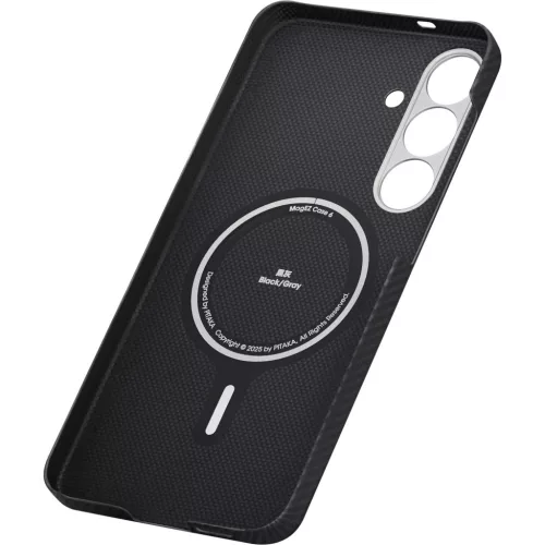 Samsung Galaxy S25 fekete/szürke twill Pitaka Ultra-Slim Case tok-8594184315484 8 kép