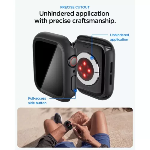 Spigen Thin Fit 360 védőtok beépített edzett üveggel Apple Watch -8800337247251 7 kép