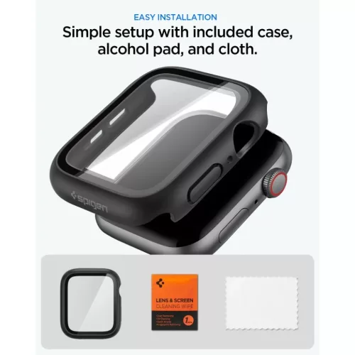 Spigen Thin Fit 360 védőtok beépített edzett üveggel Apple Watch -8800337247251 8 kép