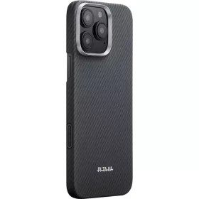 iPhone 16 Pro Max fekete/szürke Pitaka Ultra-Slim PitaTap tok-8594184316832 1 kép