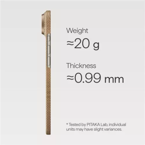  iPhone Air Pitaka Ultra-Slim tok arany csillogás-8594184316559 8 kép