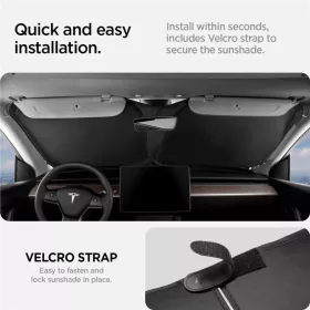 Spigen Tesla CryoShade első szélvédő napellenző Model 3/Y-8809896745246 2 kép