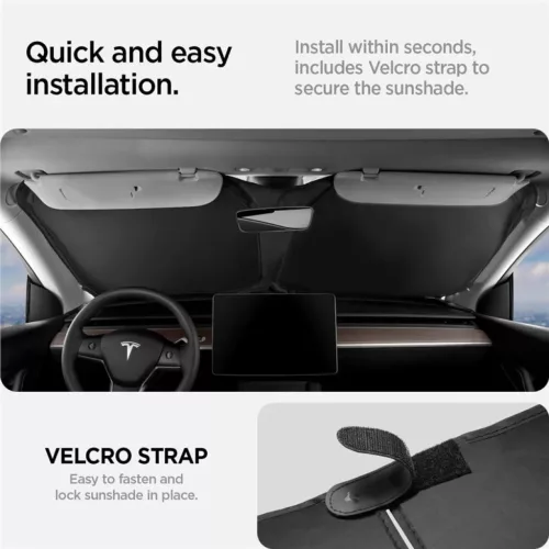 Spigen Tesla CryoShade első szélvédő napellenző Model 3/Y-8809896745246 2 kép