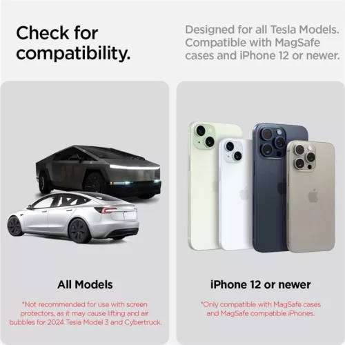 Spigen Tesla TapLock MagSafe autós tartó és töltő, fekete-8809971228176 8 kép