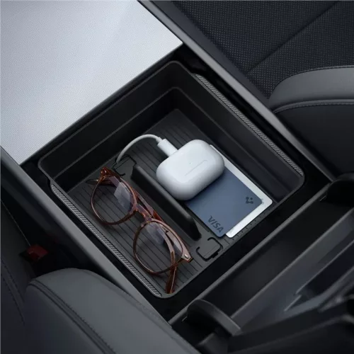 Spigen Tesla kartámasz középkonzol rendszerező fekete – Tesla Mo-8809971222884 3 kép