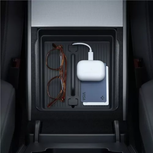 Spigen Tesla kartámasz középkonzol rendszerező fekete – Tesla Mo-8809971222884 6 kép
